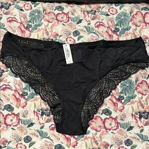 Adore Me Black Panty NWT